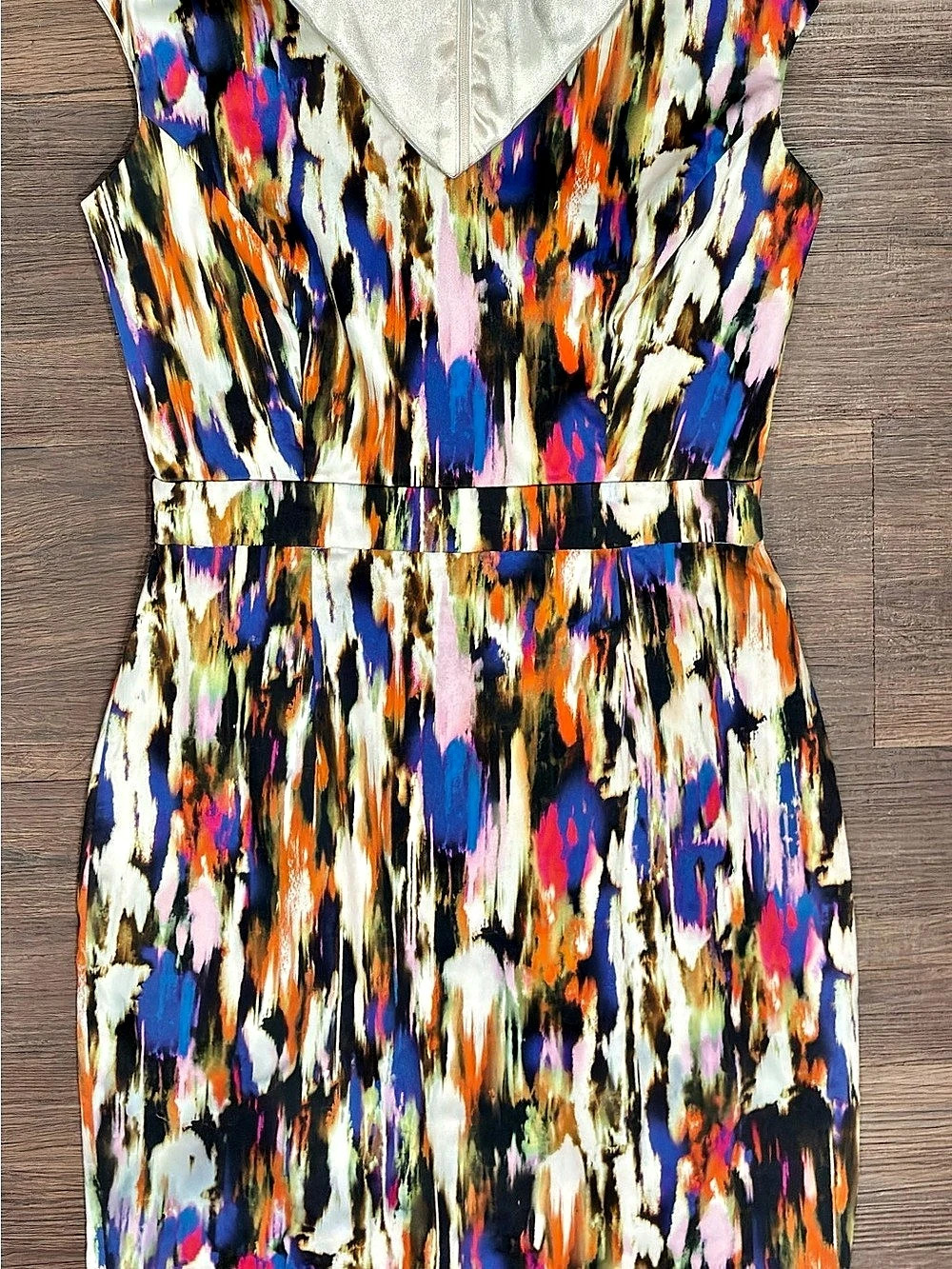 French Connection Abstract Mini Dress Multicolor XS Like New
